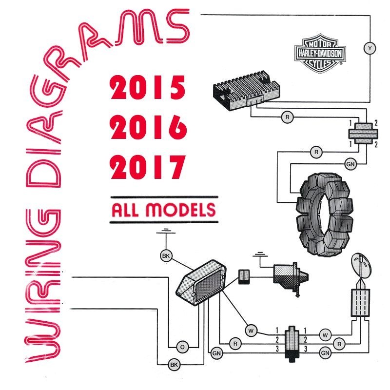 Harley Davidson All Models 2015, 2016, 2017 - Electrical Wiring Diagrams