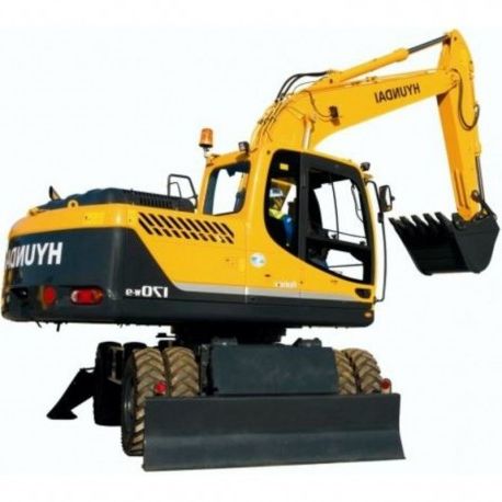 Hyundai Wheel Excavator R170W-9 - Service Manual - Operators Manual - Wiring Diagrams