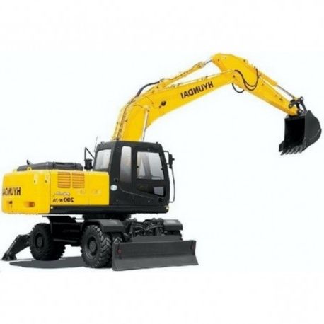 Hyundai Wheel Excavator R200W-7A - Service Manual - Operators Manual - Wiring Diagrams