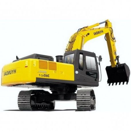 Hyundai Crawler Excavator R360LC-7 - Service Manual - Operators Manual - Wiring Diagrams